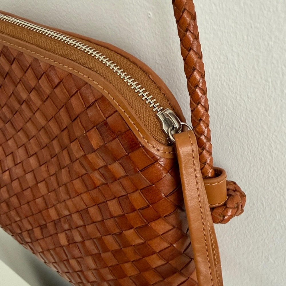 Loeffler Randall Leather Woven Crossbody Bag - Picture 3 of 6